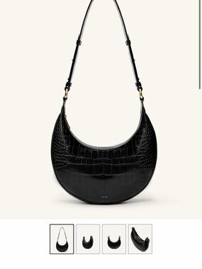 JW PEI Black Carly Saddle Bag